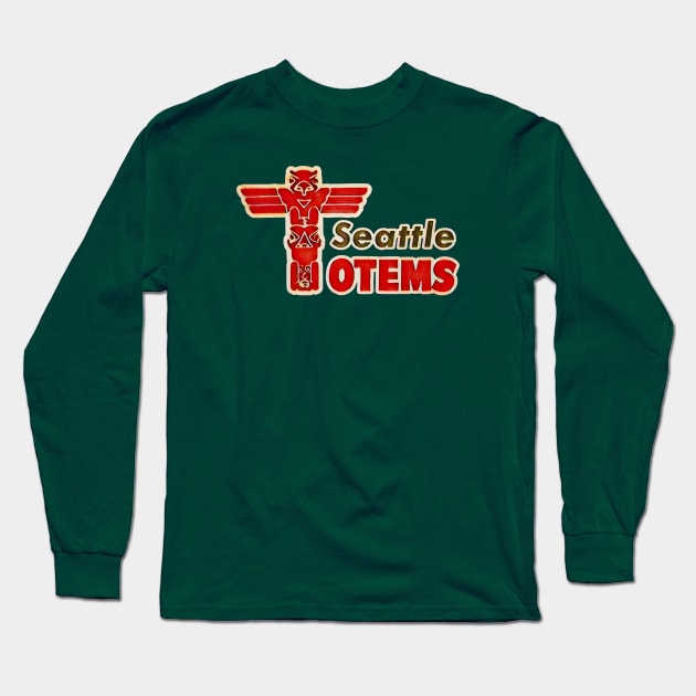 Seattle Totems Hockey Long Sleeve T-Shirt by Kitta’s Shop